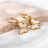 Bria Butterfly Huggie Earrings
