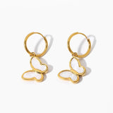 Bria Butterfly Huggie Earrings