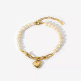 Kylie Heart Charm Bracelet