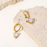 Clara Heart Jewel Earrings