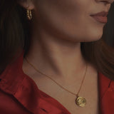 Kaia Wave Coin Necklace