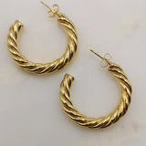 Georgia Twisted Midi Hoops