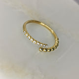 Mia Jewelled Open Ring
