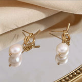 Brooke Knot Pearl Earrings