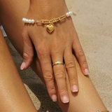 Kylie Heart Charm Bracelet