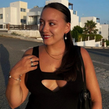 Maya Open Hoop Pearl Earrings