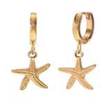 Lyla Starfish Huggie Earrings