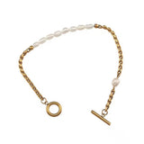 Hali Pearl T Bar Bracelet