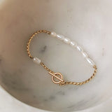 Hali Pearl T Bar Bracelet