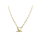 Camille T Bar Paperclip Chain