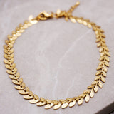 Gabrielle Leaf Anklet