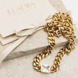 Cassie Chunky Curb Chain With Jewel